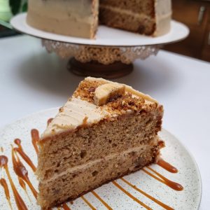 Torta integral de nuez con plátano