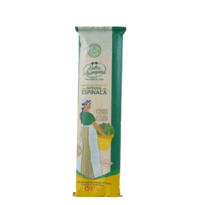 FIDEOS INTEGRAL CON ESPINACA 450 gr.
