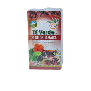 FILTRANTE TÉ VERDE Y FLOR DE JAMAICA 25 sobres